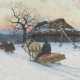 ANDREJ AFANASJEWITSCH JEGOROW WINTERLANDSCHAFT MIT SCHLITTEN - Foto 1