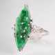 ''Zierlicher Art Déco Jade-Diamant-Ring'' - photo 1