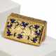 Hanau. SMALL RECTANGULAR GOLD BOX WITH ENGRAVED DECOR AND ENAMEL - фото 1