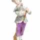 Meissen. PORCELAIN FIGURNE OF A BOY WITH CHICKEN - photo 1