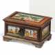 South Germany. SMALL WOODEN JEWELLERY BOX WITH GALANT SCENES - фото 1