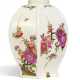 Meissen. HEXAGONAL PORCELAIN TEA CADDY WITH 'INDIAN' FLOWERS AND STADLER CHINESE - photo 1