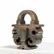 Germany. LARGE PERFORATED AND CURVED IRON PADLOCK - фото 1