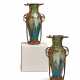 PAIR OF LARGE CERAMIC VASES WITH EXCEPTIONAL ART NOUVEAU MOUNTINGS - photo 1