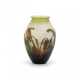 Emile Gallé. SMALL GLASS VASE WITH ORCHID DECOR - фото 1