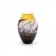 Emile Gallé. SMALL GLASS VASE WITH WATER LILY DECOR - photo 1