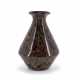 Charles Schneider, Charles. "Schneider".. DOUBLE-CONIC GLASS VASE WITH DARK DECOR "JADES" - photo 1