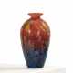 Charles Schneider, Charles. "Schneider".. SMALL GLASS BALUSTER VASE "JADES" - photo 1