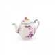 Ludwigsburg. SMALL PORCELAIN TEA POT WITH PURPLE PAINTING AND APPLE FINIAL - фото 1