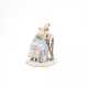 Meissen. PORCELAIN FIGURINE OF A SLEEPING WOMAN ON CHAIR - photo 1