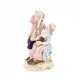 Meissen. PORCELAIN FIGURINE OF A PIPE-SMOKING COUPLE - photo 1