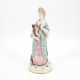 Meissen. PORCELAIN FIGURINE OF A LADY WITH CAT - photo 1