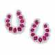 BURMA RUBY-DIAMOND-EAR-JEWELLERY - фото 1