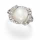 NATURAL-PEARL-DIAMOND-RING - photo 1