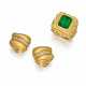 KIESELSTEIN-CORD. TOURMALINE-RING AND DIAMOND-EAR CLIP ONS - photo 1