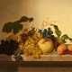 Johann Wilhelm Preyer. Still Life with Grapes, Peaches and Apricots - фото 1