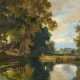 Adolf Dressler. Oak Trees by the Water - photo 1