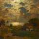 Louis Douzette. Moonlit Night by the Lake - photo 1