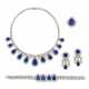 SUITE OF SAPPHIRE AND DIAMOND JEWELLERY - фото 1