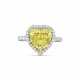 TIFFANY & CO. COLOURED DIAMOND AND DIAMOND RING - photo 1