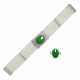 JADEITE, DIAMOND AND SEED PEARL BRACELET AND RING - photo 1