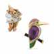 NO RESERVE – TWO MULTI-GEM BROOCHES, BY VAN CLEEF & ARPELS - Foto 1