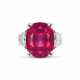 SPINEL AND DIAMOND RING - фото 1