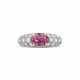 NO RESERVE - CARTIER PADPARADSCHA SAPPHIRE AND DIAMOND RING - photo 1