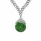 JADEITE AND DIAMOND PENDENT NECKLACE - Foto 1