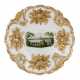 Luxurious decorative dish with a view of Zwickau. Meissen. 1815-1860. - photo 1