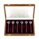 A set of Grachev`s teaspoons in their own case. - фото 1