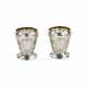 A pair of Russian silver vases in the Art Nouveau style. - фото 1