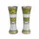 A pair of vases-buds of gilded silver and guilloche enamel, early 20th century. - photo 1