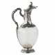 Glass wine jug in silver. France 19th century. - photo 1