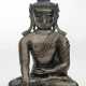 Sehr seltener Buddha Shakyamuni aus Silber mit Kupfereinlagen - photo 1