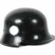 Stahlhelm Wehrmacht, schwarz lackierte Stahlglocke… - Foto 1