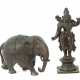 Krishna und Elefant Indien, Krishna wohl 19. Jh., … - photo 1