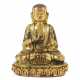 Mongolischer Buddha 19./20. Jh., Bronze, feuerverg… - photo 1