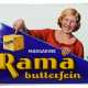 Emaille-Schild RAMA butterfein, um 1926, Blech gew… - photo 1