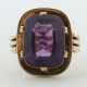 Ring mit Amethyst um 1950, Gelbgold 585, ca. 8,06 … - photo 1