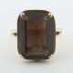 Ring mit Rauchquarz 1960er Jahre, Gelbgold 585, ca… - photo 1