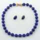 Schmuckset mit Lapislazuli modern, Gelbgold 750, c… - photo 1