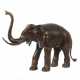 Bildhauer des 20. Jh. ''Elefant'', Bronze patinier… - фото 1