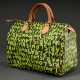 Louis Vuitton "Speedy 30" in "Green Graffiti Monogram Canvas", heller Lederbesatz, innen braunes Baumwollfutter und kleines Einsteckfach, Schloss mit zwei Schlüsseln (Clochette fehlt), Nr. TH 5008, Ed… - photo 1