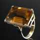 Gelbgold 585 Ring mit Citrin im Treppenschliff (ca. 16ct), 8,9g, Gr. 55, Kratzer - photo 1