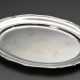 Ovale Platte mit Chippendale Rand und Rocaille Elementen, Silber 800, 1519g, 51x40,5cm - Foto 1