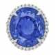 SAPPHIRE AND DIAMOND RING - photo 1