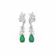 EMERALD AND DIAMOND EARRINGS - фото 1