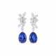 SAPPHIRE AND DIAMOND EARRINGS - фото 1