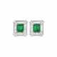 EMERALD AND DIAMOND EARRINGS - photo 1